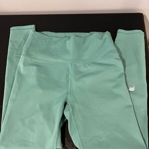 Fabletics Teal Boost Powerhold 7/8 length Leggings